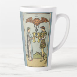 Twee kopjes Tarot Art Latte Cup