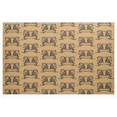 twee koppen paarden en hoefijzer stof (Fat Quarter)