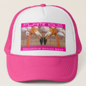 Twee koppen van Flamingo - (Pet) Trucker Pet (Voorkant)
