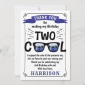 Twee koudebogen, tweede verjaardag bedankkaart (Voorkant)