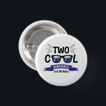 Twee koudebogen, tweede verjaardag ronde button 3,2 cm<br><div class="desc">Vier in stijl met deze leuke en zeer trendy 2e verjaardagsknoppen. Het ontwerp is gemakkelijk te personaliseren met uw speciale evenementenbewoording en uw gasten zullen blij zijn wanneer ze deze fantastische knoppen zien. Overeenkomende objecten vindt u in de collectie.</div>