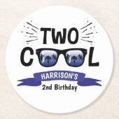 Twee koudebogen, tweede verjaardag ronde kartonnen onderzetter (Voorkant)