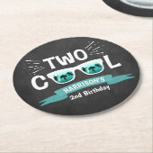 Twee koudebogen, tweede verjaardag ronde kartonnen onderzetter (Gebogen)