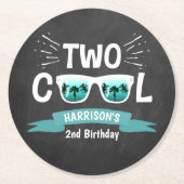 Twee koudebogen, tweede verjaardag ronde kartonnen onderzetter (Voorkant)