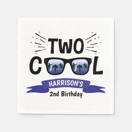 Twee koudebogen, tweede verjaardag servet (Voorkant)