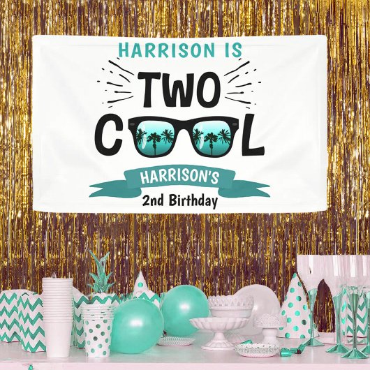 Twee koudebogen, tweede verjaardag spandoek