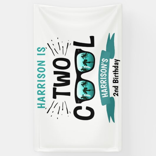 Twee koudebogen, tweede verjaardag spandoek (Verticaal)