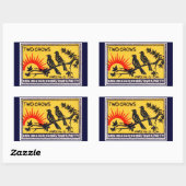 twee kraaien match label (Vel)