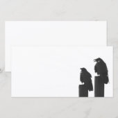 Twee kraaien op berichten (Voorkant / Achterkant)