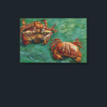 Twee krabben door Vincent van Gogh Canvas Afdruk<br><div class="desc">Twee krabben van Vincent van Gogh is een kunstpost van impressionisme, maar het is nog steeds een levensschilderij met twee krabben met twee verschillende uitzichten. Een krab staat op zijn rug en de andere krab staat naast elkaar. Geweldig afbeelding voor een krabvoeders of zeevruchtenfestival! Over de kunstenaar: Vincent Willem van...</div>