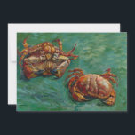 Twee krabben door Vincent van Gogh Kaart<br><div class="desc">Twee krabben van Vincent van Gogh is een kunstpost van impressionisme, maar het is nog steeds een levensschilderij met twee krabben met twee verschillende uitzichten. Een krab staat op zijn rug en de andere krab staat naast elkaar. Geweldig afbeelding voor een krabvoeders of zeevruchtenfestival! Over de kunstenaar: Vincent Willem van...</div>