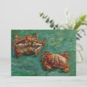 Twee krabben door Vincent van Gogh Kaart (Staand voorkant)