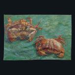 Twee krabben door Vincent van Gogh Theedoek<br><div class="desc">Twee krabben van Vincent van Gogh is een kunstpost van impressionisme, maar het is nog steeds een levensschilderij met twee krabben met twee verschillende uitzichten. Een krab staat op zijn rug en de andere krab staat naast elkaar. Geweldig afbeelding voor een krabvoeders of zeevruchtenfestival! Over de kunstenaar: Vincent Willem van...</div>