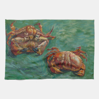 Twee krabben door Vincent van Gogh Theedoek