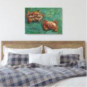Twee krabben (F606) Van Gogh Fine Art Canvas Afdruk (Insitu (Slaapkamer))