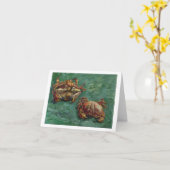 Twee krabben (F606) Van Gogh Fine Art Kaart (Gele Bloem)