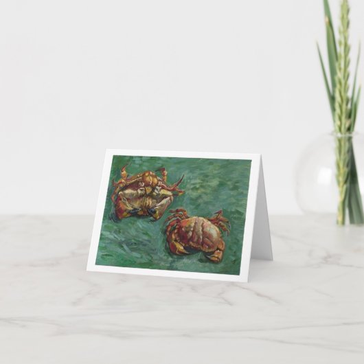 Twee krabben (F606) Van Gogh Fine Art Kaart (Voorkant)