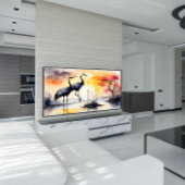 Twee kranen canvas afdruk