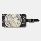 Twee kranen en pruimeltak Katsukawa Sunsho Bagagelabel (Voorkant horizontaal)