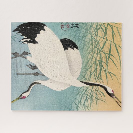 Twee kranen van Ohara Koson Legpuzzel (Horizontaal)