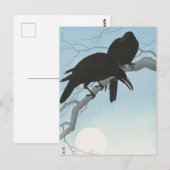 Twee Krogen op een vertakking schilderen door Ohar Briefkaart (Voorkant / Achterkant)