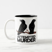 Twee Krogen = Poging tot moord Tweekleurige Koffiemok (Links)
