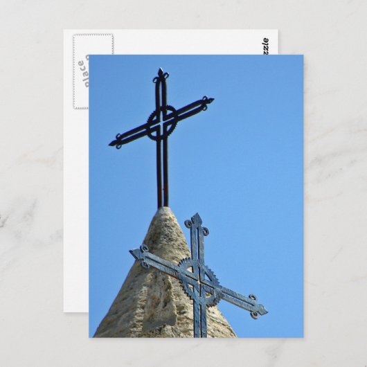 Twee kruisen briefkaart (Voorkant / Achterkant)