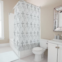 Twee kruising Shower Curtain