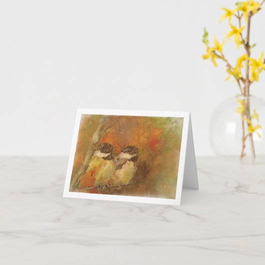 Twee kuikens kaart (Gele Bloem)