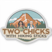 Twee Kuikens Sticker (Glanzend) (Voorkant)