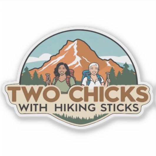 Twee Kuikens Sticker (Glanzend) (Voorkant)