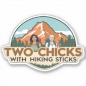 Twee Kuikens Sticker (Matte) (Voorkant)