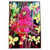 Twee kunstwerken in één scrollcadeautas medium cadeauzakje (Achterkant)