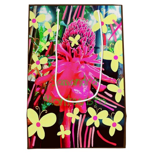 Twee kunstwerken in één scrollcadeautas medium cadeauzakje (Achterkant)