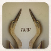 Twee kusten van de Weatherons met Initialen Kartonnen Onderzetters (Voorkant)