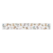 Twee Laat De Honden Uit Puppy Party Ribbons Grosgrain Lint (Voorkant)