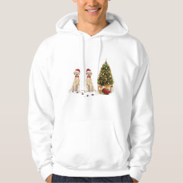 Twee Labrador Retrievers Funny Kersthond Hoodie