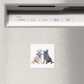 Twee Labrador Retrievers Magneet (Insitu (Vaatwasser))