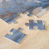 Twee Labrador Retrievers op het strand Legpuzzel (Zijkant)