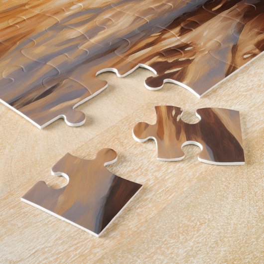 Twee labradors op het strand legpuzzel (Zijkant)