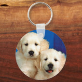 Twee labradors sleutelhanger (Voorkant)