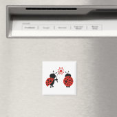 Twee Lady Bugs Magnet (Insitu (Vaatwasser))