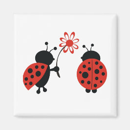 Twee Lady Bugs Magnet