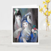 Twee Lady en Dove, Marie Laurencin Kaart (Gele Bloem)
