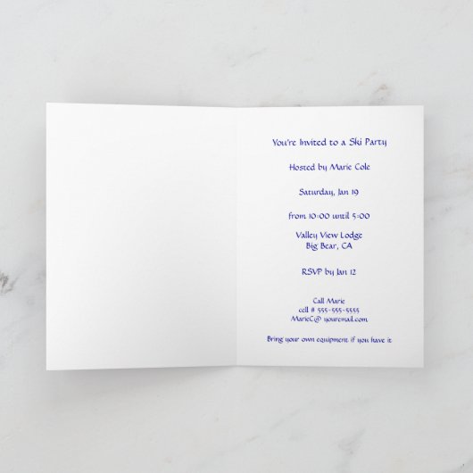 Twee langlaufers Snow Storm - (Binnen)