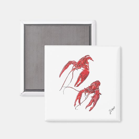 Twee langoesten magneet (Voorkant / Achterkant)