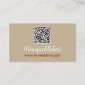 twee lavendeltjes - QR bruiloft website Informatiekaartje (Achterkant)