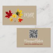 twee lavendeltjes - QR bruiloft website Informatiekaartje (Voorkant / Achterkant)