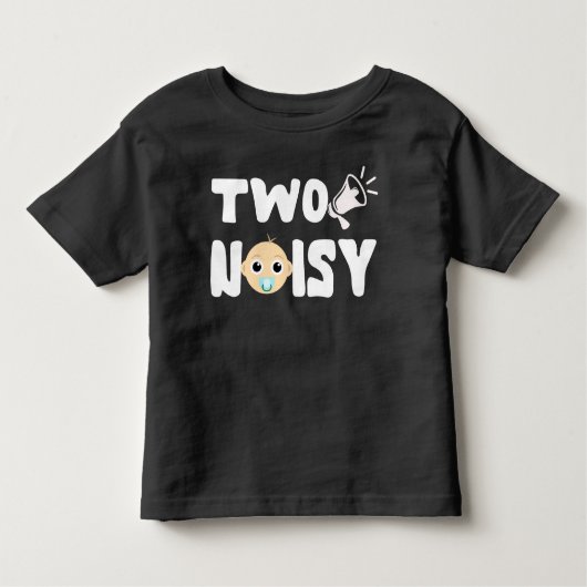 Twee lawaaierige leuke 2e verjaardagscadeau Kinder Kinder Shirts (Voorkant)