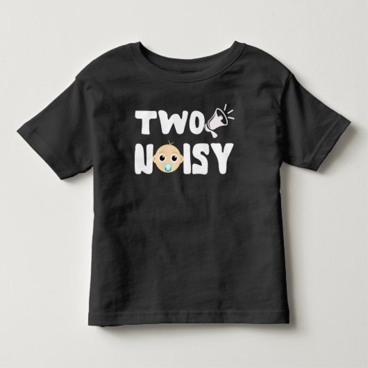 Twee lawaaierige leuke 2e verjaardagscadeau Kinder Shirts (Voorkant)